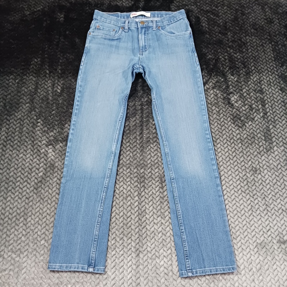 Levi's 510 Jeans Boy 16 Blue Cotton Denim Skinny Faded Streetwear Travel Stretch